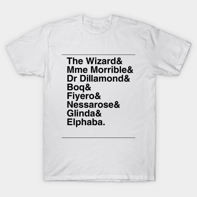 Wicked Characters T-Shirt by KidCrying